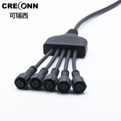 M10一拖五防水线束